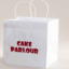 Cake Box Paper Bags 11" x 10.5" x 7" - White Paper Shopping Bag with Handles