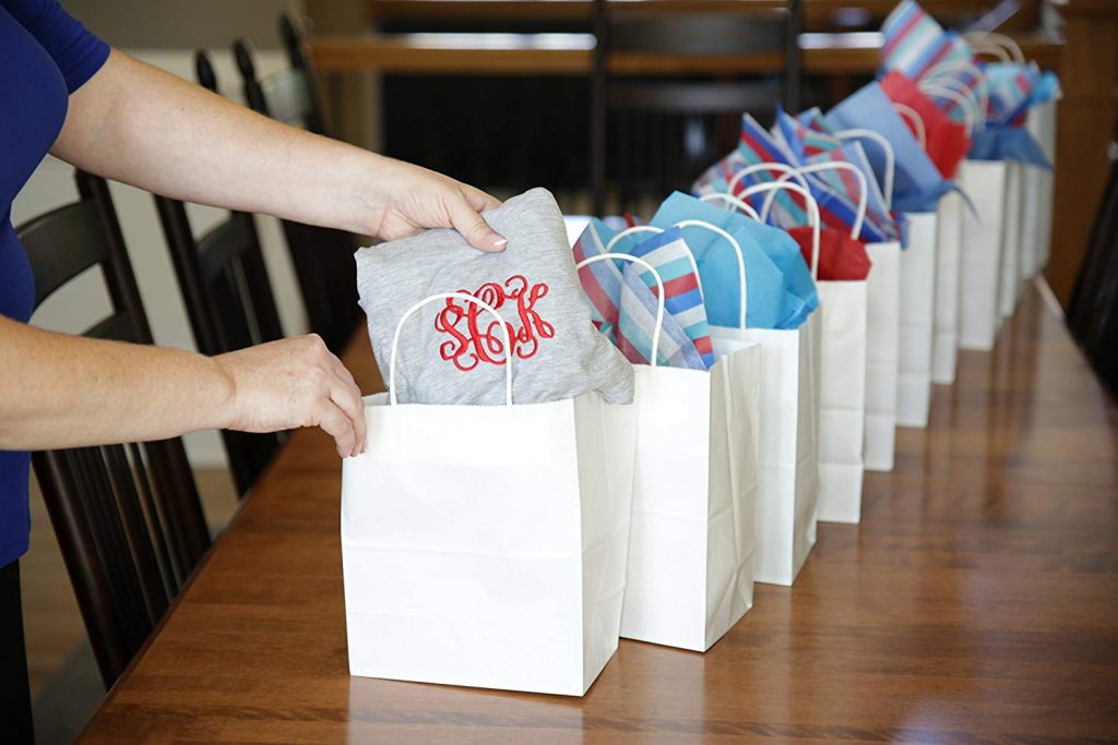 White Paper Bags with Handles - 8x5.25x3.75-IN - Buy Now