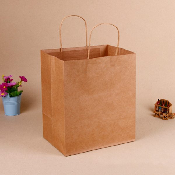 Cake Box Paper Bags - 7 x 7 x 10 Inches - Best Paper Bags Manufacturer and Paper Bags Exporter in India