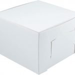 White Cake Box - 8x8x5 Inch (Elite) by Premium EcoWraps