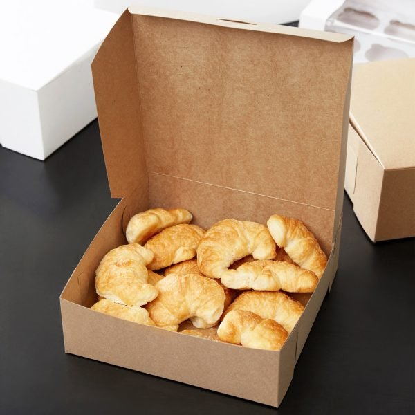 Cake Box - 8" x 8" x 3" Kraft Pie / Bakery Box