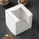 Cake Box - Window Cupcake / Bakery Box 4" x 4" x 4"