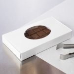 Chocolate Box - 7 1/2" x 4" x 1 1/2" White 1/2 lb. 1-Piece with Oval Window