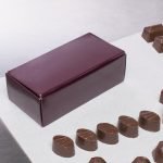 Chocolate Box - 8 1/2" x 2 1/4" x 1 1/4" 1-Piece 1/2 lb. Burgundy