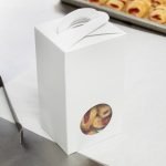 Chocolate Box - 1-Piece 1 lb. Circular Window White 3 1/2" x 3" x 6 1/2"