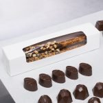 Chocolate Box - 7" x 1.5" x 1.5" White 1/2 lb. 1-Piece with Rectangle Window