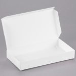 Chocolate Box - 7 1/2" x 4" x 1 1/2" White 1/2 lb. 1-Piece