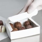 Chocolate Box - 4 1/2" x 3 1/2" x 1 1/4" 1-Piece 1/4 lb. White