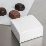 Chocolate Box - 3 1/2" x 2 1/2" x 1 1/2" 1-Piece White