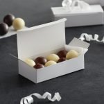Chocolate Box - 1/4 lb. White 1-Piece Auto-Popup