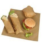 Grease Proof Shawarma, Burger, Sandwitch, Egg Rolls food wrapping paper 10x10 Inch
