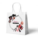 Multicolor Printed Salon Paper Bags | 8x3x10 Inches