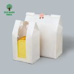 White Bread Paper Bag With Window 5x4.5x11 Inches