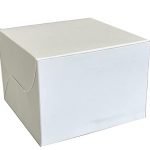 Premium EcoWraps White Burger Box - 4x4x4 IN