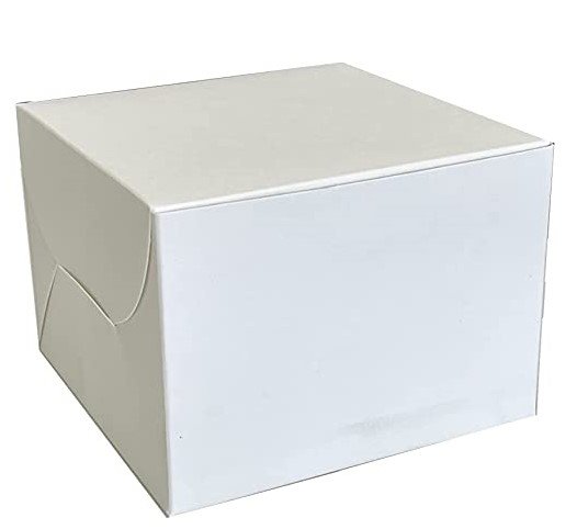 Premium EcoWraps White Burger Box - 4x4x4 IN