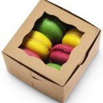 4 Brownie Holder Box Pack of 10 | Size: 6X6X2 Inches | Brownies/Cakescicles/Popscicles/Cookies/Chocolates Foldable Gift Box for Birthdays or Baby Announcement (Pack of 10)