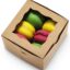 Cake Box Half KG - 8" x 8" x 4" White Auto-Popup Window Cake / Bakery Box