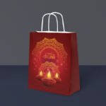 Happy Diwali Paper Bags - Deepawali Paper Bags for Return Gift