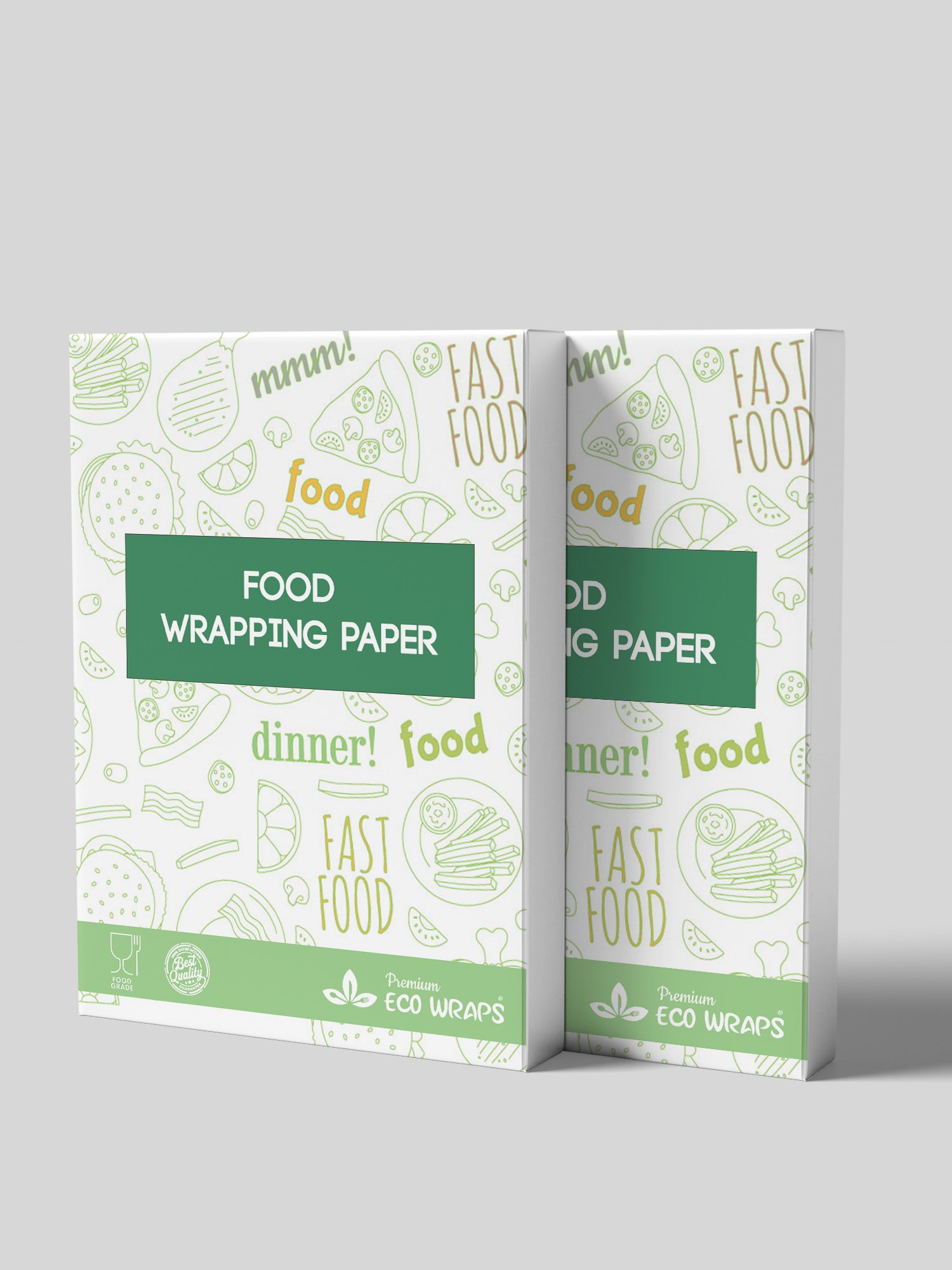 Premium EcoWraps Multi-Purpose Food Wrapping Paper Sheets (10x10