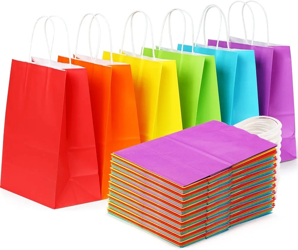 Diwali Paper Bags with Custom Print 8x4x10 Inchces