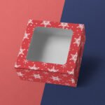 Christmas Cake Box 8x8x4 Inches