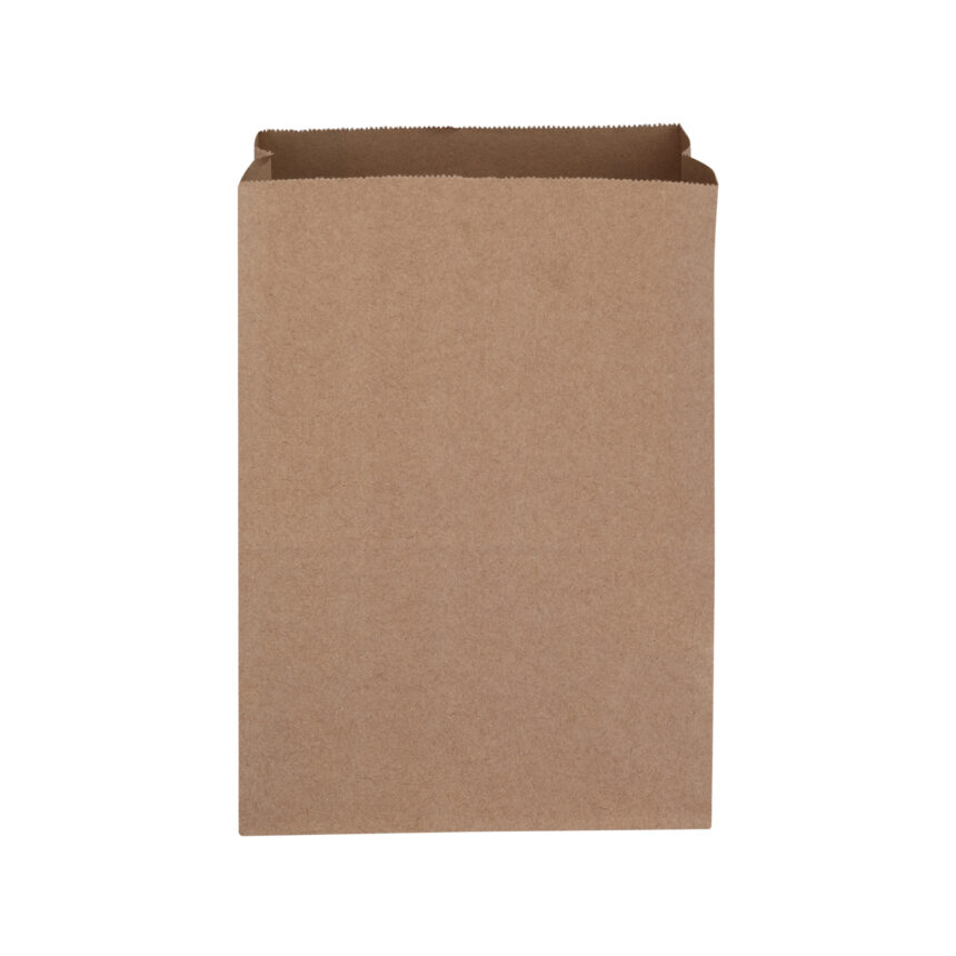 Square Bottom Kraft Paper Bags | Food Delivery Paper Bags | L-15 CM X W-9 CM X H-28 CM