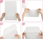 White Cake Box 10x10x5 Inches – 1 KG Cake Box | Premium Bakery Packaging - Image 3