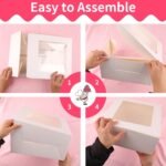 White Cake Box Pack of 5 (10×10×5 Inches) - Image 6