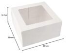White Cake Box Pack of 5 (10×10×5 Inches) - Image 8