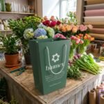 Luxury Flower Bouquet Bags with Lamination and Print -The Signature Kraft Paper Blossom Tote