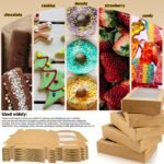 Kraft 6×3×2 Inch Cookie Boxes With Window Pack of 20 Piece - Image 4