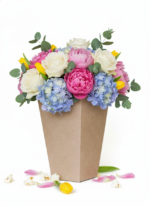Flower Bouquet Bags -The Signature Kraft Paper Blossom Tote - Pack of 100 Bags - Image 2