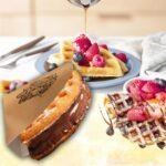 Waffle Pouch Box for Packaging | Brown Kraft Paper Box with Waffle Print | Quarter Circle (13cm × 2.5cm) | Ideal for Bakery, Café, Dessert Packaging (Pack of 25) - Image 3