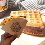 Waffle Pouch Box for Packaging | Brown Kraft Paper Box with Waffle Print | Quarter Circle (13cm × 2.5cm) | Ideal for Bakery, Café, Dessert Packaging (Pack of 25) - Image 4