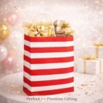 Eco Bags Paper Gift Bags | Return Gift & Shopping Bags with Handles | Ideal for Party Favors, Retail Packaging | Red White Striped Design (Red And White Pack of 10 pcs, Size 10 x 4 x 12 Inches (L x W x H) Medium - Image 6